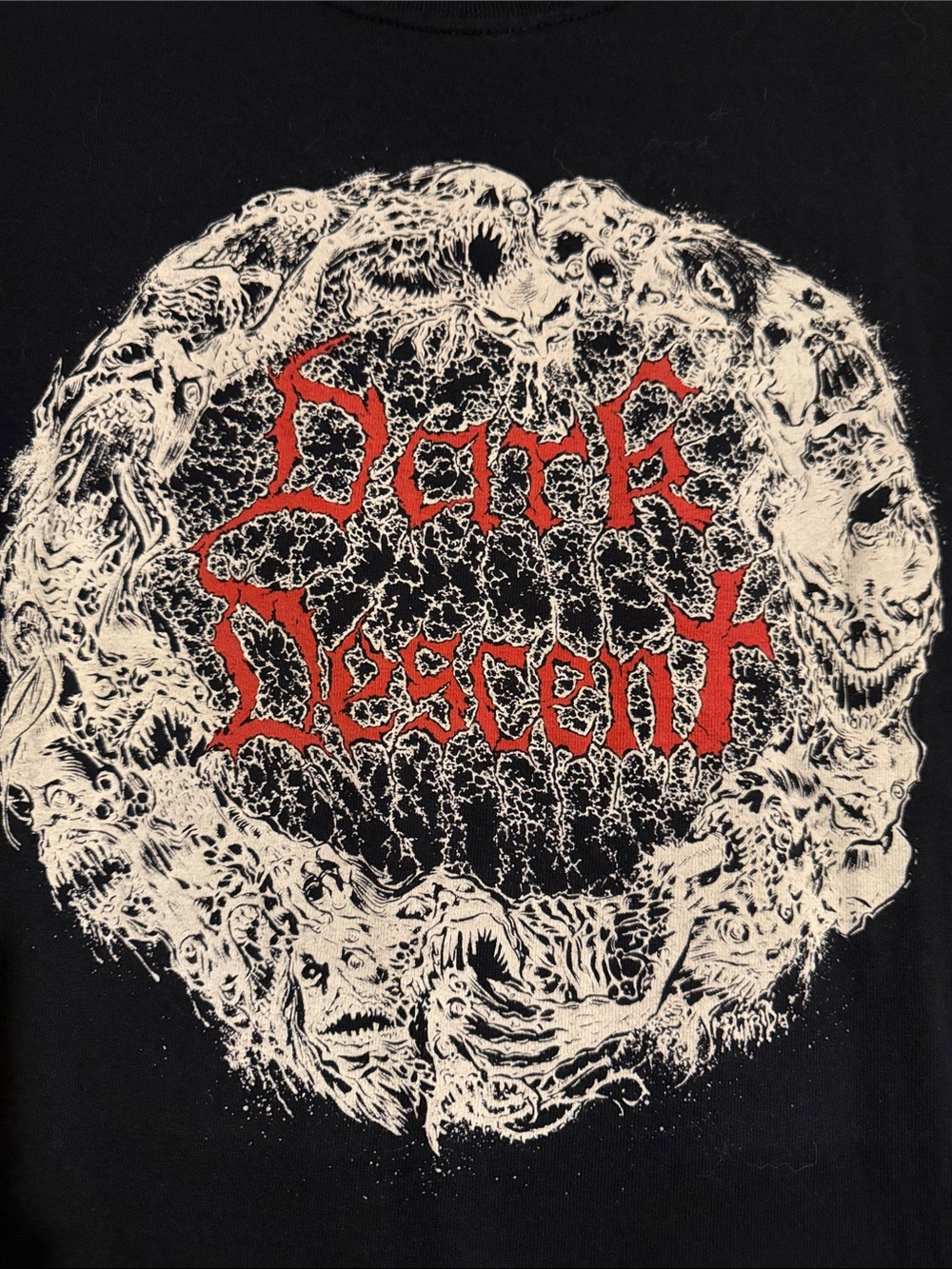 Dark Descent Records Gargoyle Logo T-Shirt Large